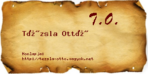 Tézsla Ottó névjegykártya
