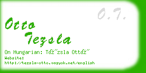 otto tezsla business card